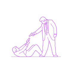 Pop Culture Quentin Tarantino Films Reservoir Dogs Standoff Outline Svg Vector, Free Vectors File